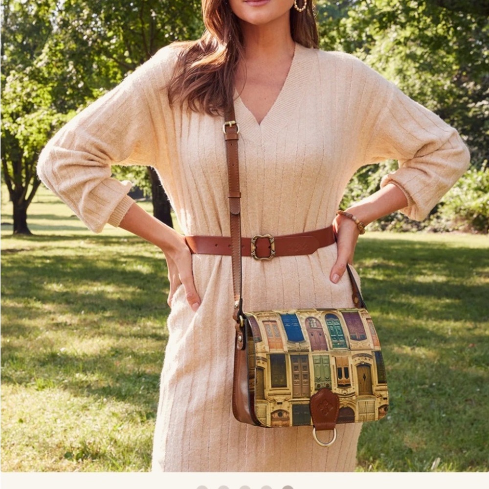 PATRICIA NASH ILINA C/B sage flap crossbody bag - Picture 2 of 15